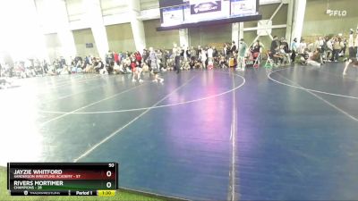 50 lbs Round 2 (4 Team) - Jayzie Whitford, Sanderson Wrestling Academy vs Rivers Mortimer, Champions