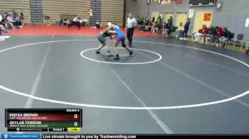 135 lbs Round 5 - Skylar Farrow, Service High School Cougars vs Maysa Brown, East Anchorage High School