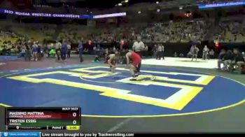 120 lbs Champ. Round 1 - Tristen Essig, Hannibal vs Massimo Mattina, Chaminade College Preparatory