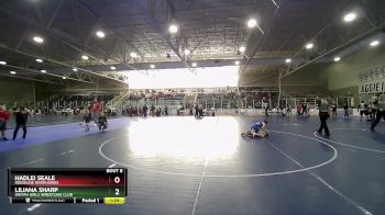 75 lbs Round 1 - Hadlei Seale, Ridgeline Riverhawks vs Liliana Sharp, Uintah Girls Wrestling Club
