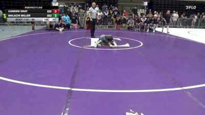 66 lbs Consi Of 8 #2 - Camden Gray, Denton vs Malachi Miller, Oneonta
