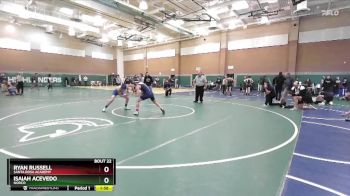 132 lbs Champ. Round 1 - Ryan Russell, Santa Rosa Academy vs Isaiah Acevedo, Norco
