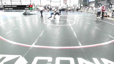 132 lbs Rr Rnd 3 - Michael Queen, Central Maryland Wrestling - HSB vs Luke Sena, Triumph White - HSB