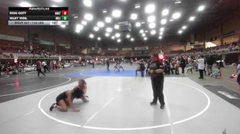 116 lbs 5th Place - Roxi Gott, Unattached vs Kiley Vigil, Mile High WC