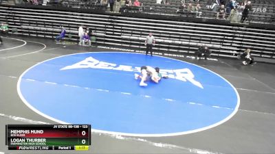 123 lbs Cons. Semi - Logan Thurber, Farmington High School vs Memphis Mund, Box Elder