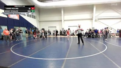 132 lbs Cons. Round 3 - James Rollins, Mountain Crest vs Brody Rydalch, Bountiful