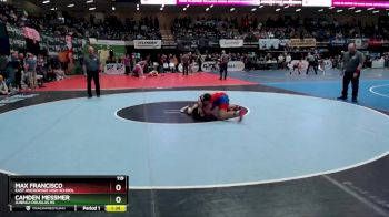119 lbs Semifinal - Max Francisco, East Anchorage High School vs Camden Messmer, Juneau-Douglas HS