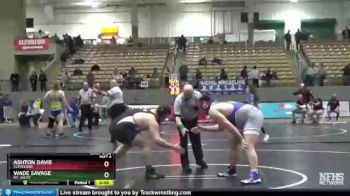 AA 285 lbs Quarterfinal - Ashton Davis, Cleveland vs Wade Savage, Mt. Juliet