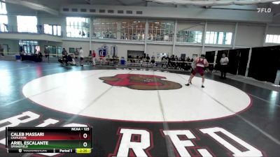 125 lbs 5th Place Match - Ariel Escalante, Springfield vs Caleb Massari, Castleton