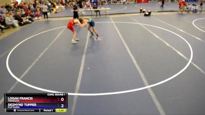 120 lbs Cons. Round 1 - Logan Francis, Minnesota vs Dezmynd Tupper, Flat Earth