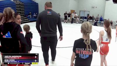 70 lbs Round 5 (6 Team) - Emie Mogg, Nebraska Blue Girls vs Jaelyn Anderson, Nebraska Red Girls