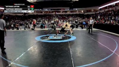 4A 133 lbs Cons. Semi - Santiago Medrano, West Las Vegas vs Mythias Layton, Belen