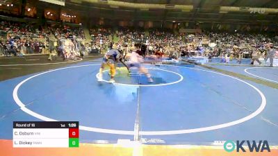 80 lbs Round Of 16 - Carson Osburn, Vinita Kids Wrestling vs Landon Dickey, Pawhuska Elks Takedown