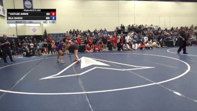 124 lbs Champ. Round 2 - Kaylee Annis, Southern Oregon University vs Isla Baeza, Missouri Valley