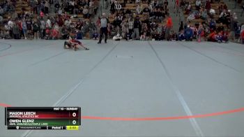 65 lbs Quarterfinal - Mason Leech, Immortal Athletics WC vs Owen Glenz, ANML (Annandale/Maple Lake)