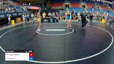 142 lbs Round Of 64 - Nevaeh Nwachukwu, WI vs Caroline Owens, MO