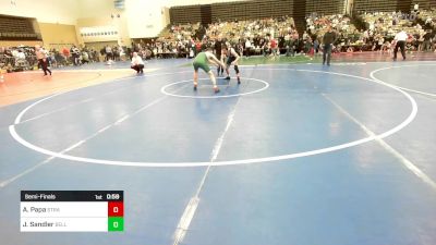 126-I2 lbs Semifinal - Angjelos Papa, Stray Dawgs vs J.t. Sandler, Bellmore-JFK