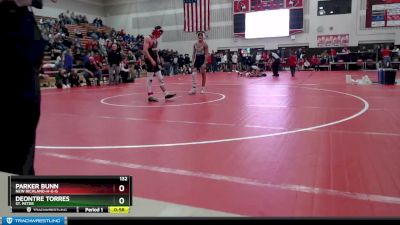 132 lbs Cons. Round 1 - Parker Bunn, New Richland-H-E-G vs Deontre Torres, St. Peter