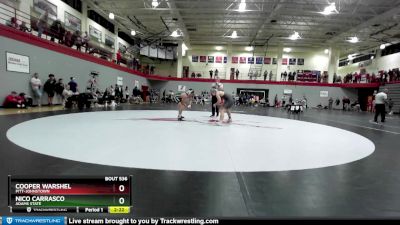 157 lbs Cons. Round 3 - Nico Carrasco, Adams State vs Cooper Warshel, Pitt-Johnstown