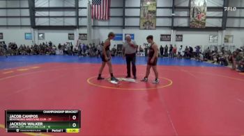 157 lbs Quarterfinals (8 Team) - Jackson Walker, CAPITAL CITY WRESTLING CLUB vs Jacob Campos, BEASTWORKS WRESTLING CLUB