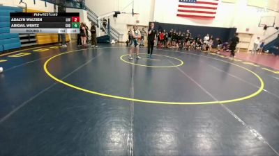 147-163 lbs Round 1 - Emma Kloes, Cody Middle School vs Haylo Chavez, Riverton Middle School