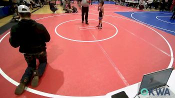 52 lbs Round Of 16 - Kyler Miller, R.A.W. vs Conner Woods, Salina Wrestling Club