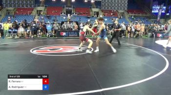 120 lbs Rnd Of 128 - Ryan Ferrara, New York vs Aidan Rodriguez, Texas