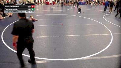 8U - B 5th Place Match - Maksym Taschuk, Stillwater Area Wrestling vs Bowen Dickey, Forest Lake Wrestling Club