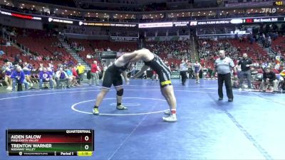 1A-285 lbs Quarterfinal - Aiden Salow, Maquoketa Valley vs Trenton Warner, Nodaway Valley