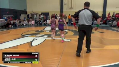 80 lbs 1st Place Match - Addie Lunn, BigWater vs Aurora Priebe, MN Elite