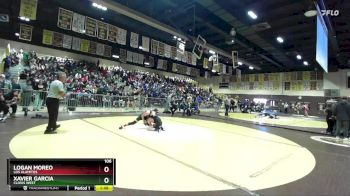 106 lbs Champ. Round 2 - Xavier Garcia, Clovis West vs Logan Moreo, Los Alamitos