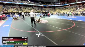 170 Class 1 lbs Semifinal - Caelyn Hanff, Wright City vs Hailey Romero, Kearney