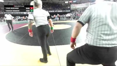 Boys 1B/2B 144 Semifinal - Chad Busching, Okanogan vs Keenan Denison, Tonasket