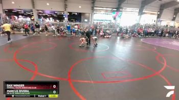 49 lbs Cons. Round 1 - Dax Winger, Randall Youth Wrestling Club vs Marcus Rivera, NB Elite Wrestling Club