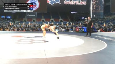 113 lbs Cons. Sub-rd Of 16 - Xzavier Gomez, New Mexico vs Brody Gherardini, Colorado