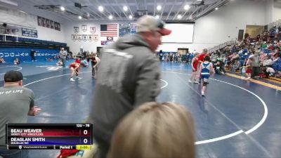 78 lbs Quarterfinal - Beau Weaver, Windy City Wrestlers vs Deaglan Smith, Douglas WC