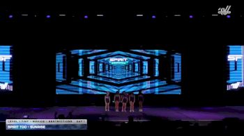 Spirit Too - Sunrise [2026 L1 Tiny - Novice - Restrictions Day 1] 2026 Spirit Fest Grand Nationals