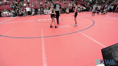 80 lbs Consi Of 8 #2 - Wyatt Pearson, Barnsdall Youth Wrestling vs Gabby Riley-mitchell, Ponca City Wildcat Wrestling