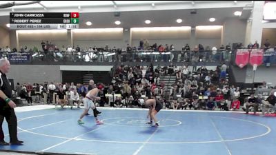 144 lbs Semifinal - John Carrozza, Ridgefield vs Robert Perez, Cheshire