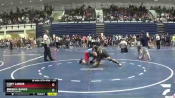 212 lbs Semifinal - Cody Landis, ELCO vs Brenda Banks, Panther Valley