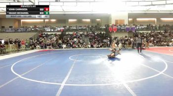 132 lbs 3rd Place - John Carrozza, Ridgefield vs Isaiah McDaniel, Middletown