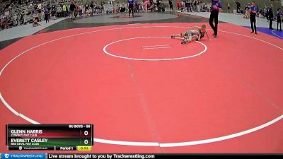 56 lbs Cons. Round 2 - Glenn Harris, Cowboy Mat Club vs Everett Cagley, Red Devil Mat Club