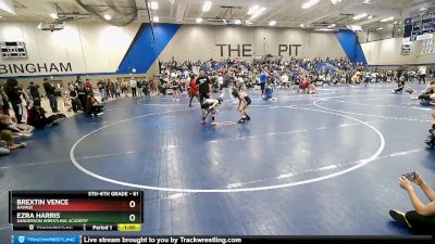 61 lbs Quarterfinal - Brextin Vence, Ravage vs Ezra Harris, Sanderson Wrestling Academy