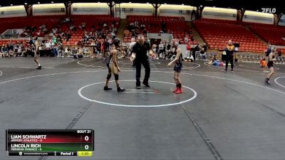 68 lbs Round 6 (8 Team) - Mason Wireman, Armory Athletics vs Liam Brent, Meridian Maniacs