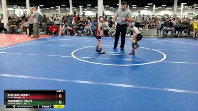 48 lbs Round 4 (10 Team) - Kolton Smith, FL Scorpions vs Maverick Davis, Smyrna Wrestling