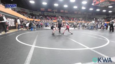 61 lbs Round Of 16 - Ryker Moak, Carl Albert vs Liam Peliti, Norman North