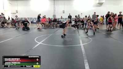 72 lbs Quarterfinal - Jaxon Perruso, Ruthless WC vs Kaleb Dempsey, NOVA Wrestling Club