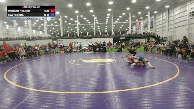 115 lbs Morgan Hyland, Pennsylvania Blue vs Ava Fodera, California Gold