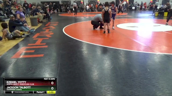 PW-15 lbs Quarterfinal - Ezekiel Yotty, North Liberty Wrestling Club vs ...