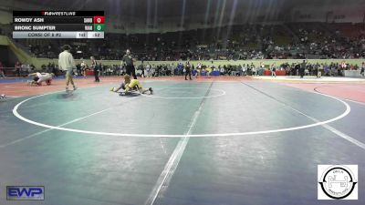 92 lbs Consi Of 8 #2 - Rowdy Ash, Sand Springs Jr High vs Bronc Sumpter, Vian Wrestling Club